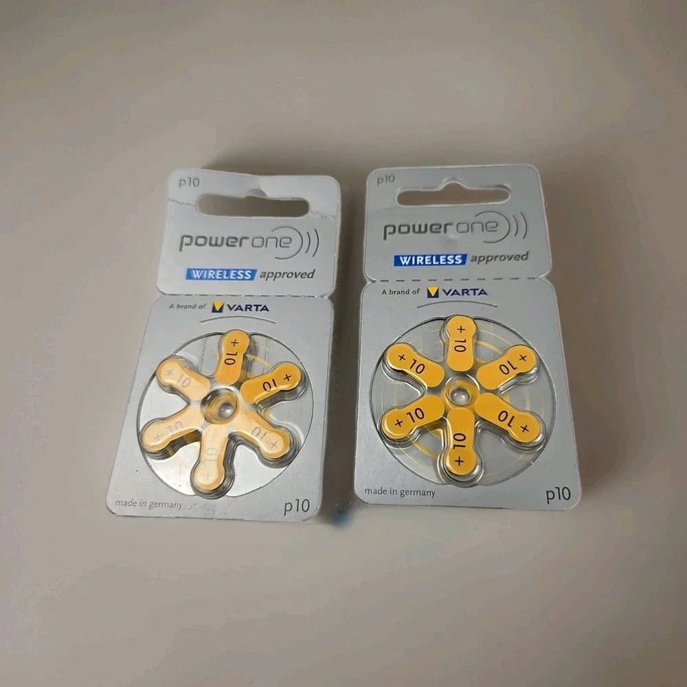 Power One 1.45V Hearing Aid Batteries p10 PR70 11/24 2 Pks